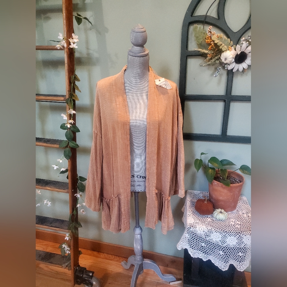Cotton muslin kimono - Picture 2 of 4